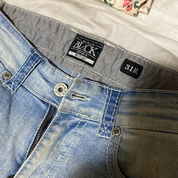 Buckle Black Fit 9 Bootleg Size 31R Light Fade Bluejeans - Picture 8 of 8